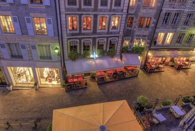 sokak eski şehir, geneva, İsviçre