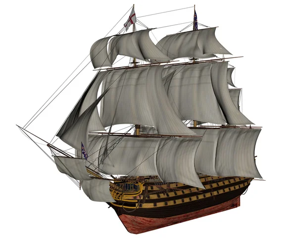 HMS Victory ship - 3D render — Stock Photo, Image