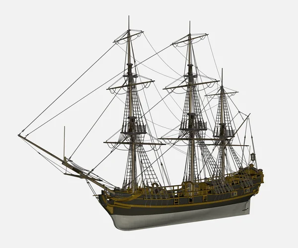 Licorne hajó - 3d render — Stock Fotó