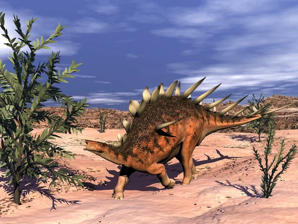 Kentrosaurus dinoszaurusz - 3d render — Stock Fotó