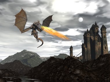 Dragon sahne - 3d render