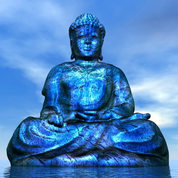 Buddha - 3d vykreslení — Stock fotografie