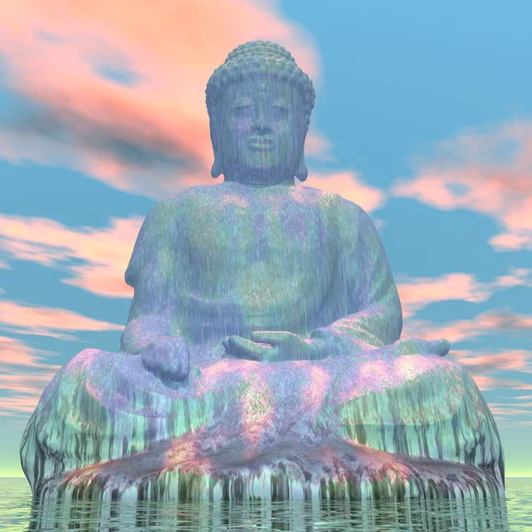 Budda - 3d renderowania — Zdjęcie stockowe