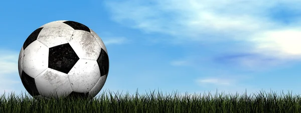 Ballon de football - rendu 3D — Photo