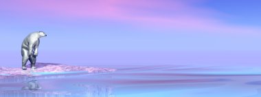 Kutup ayısı - 3d render