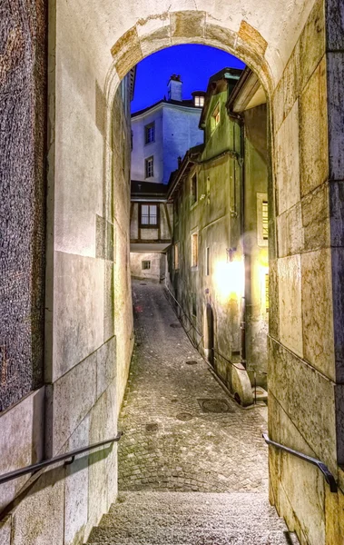 Street in old city, Geneva, Switzerland — Stock Photo, Image