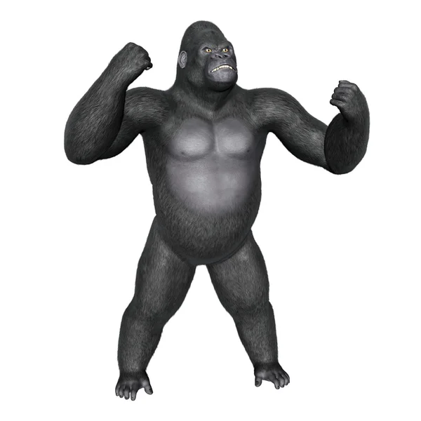 Arg gorilla fighting - 3d render — Stockfoto