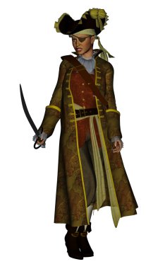 Kızgın buccaneed - 3d render