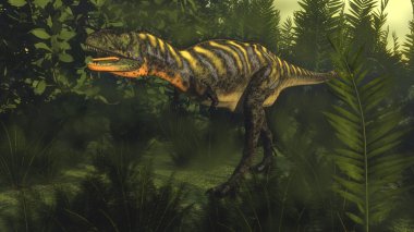 aucasaurus dinozor - 3d render