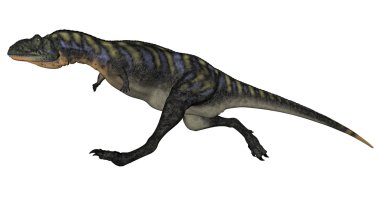 Aucasaurus dinozor - 3d render çalıştıran