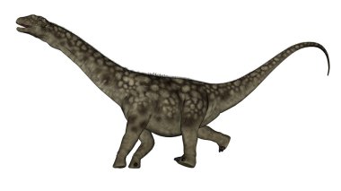 Argentinosaurus dinozor - 3d render çalıştıran