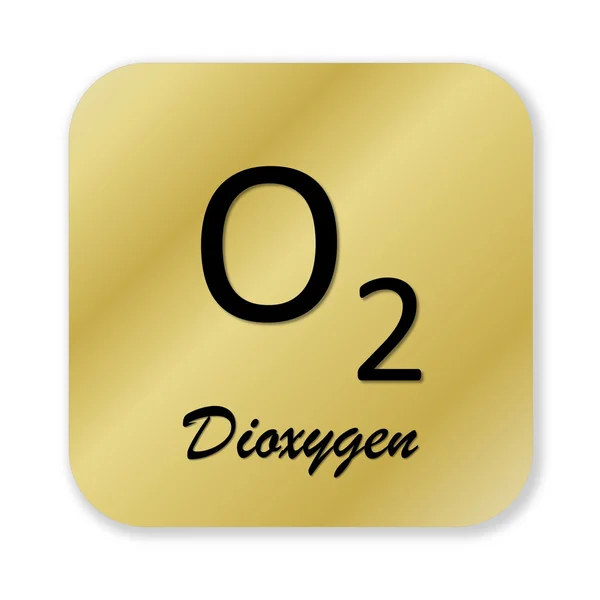 Símbolo de dioxigénio — Fotografia de Stock
