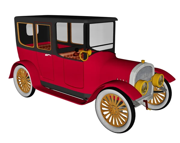Limousine vintage - rendering 3D — Foto Stock
