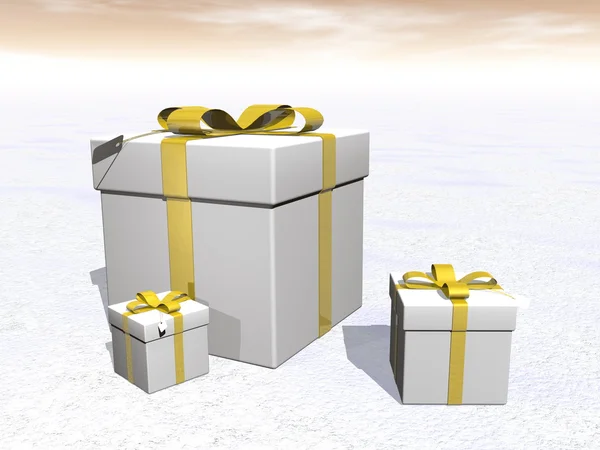 Gifts - 3D render — Stock Photo, Image