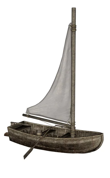 Zeilboot - 3d render — Stockfoto