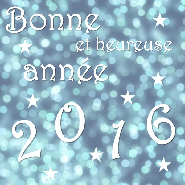 Happy new year 2016, french - 3D render — Stock Photo, Image