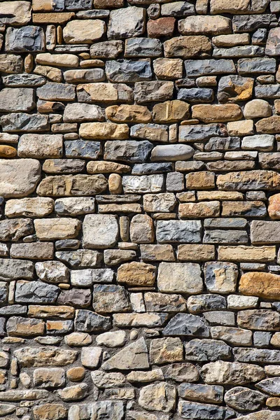 Fondo Pared Piedra Compuesto Pizarra Arenisca Diferentes Colores —  Fotos de Stock