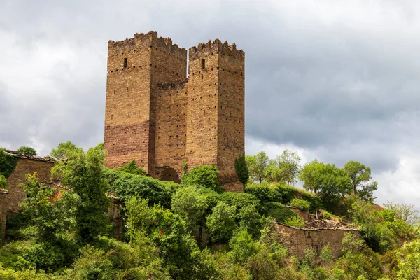 Burg Von Ruesta Verlassenes Dorf Zaragoza Aragon Spanien — Stockfoto