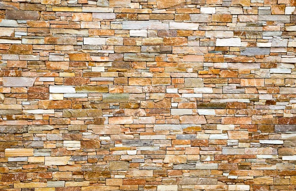 Modern Ochre Stone Wall — Stock Photo, Image