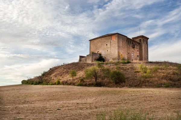 Castelo Montcortes Segarra Lleida Catalunha Espanha Imagens Royalty-Free