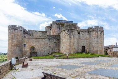 View of the castle of Puebla de Sanabria, province of Zamora, Castile and Leon, Spain. A Renaissance fortress, it was built between 1477 and 1482 by order of the 4th Counts of Benavente.