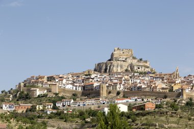 Görünümünü Morella Castellon, İspanya