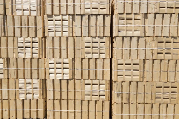 Stacked wooden crates — Stock Photo, Image