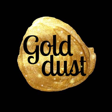 altın tozu, boya, el yapımı, parlayan altın leke vurgulamaktadır. ORMUS altın, vektör çizim