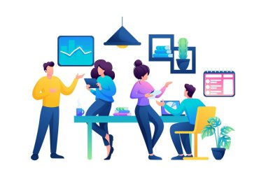 Profesyonellerden oluşan yaratıcı bir ekip fikri geliştirir. Düz 2B Web Tasarımı