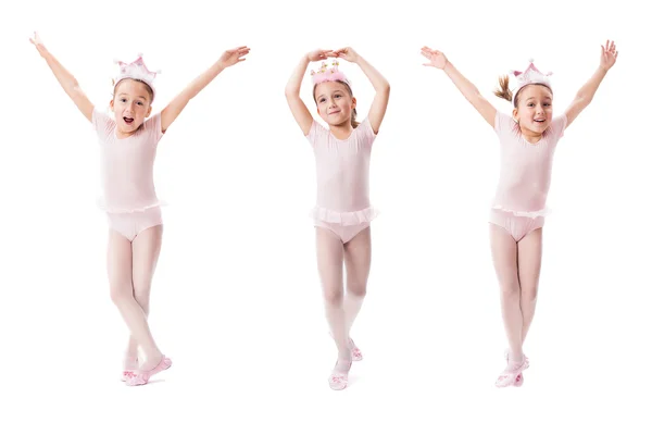 Ställa in porträtt av ung dans flicka — Stockfoto