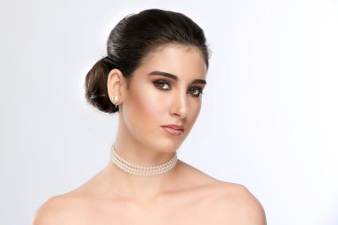 Güzel gelin portre onun düğün günü 