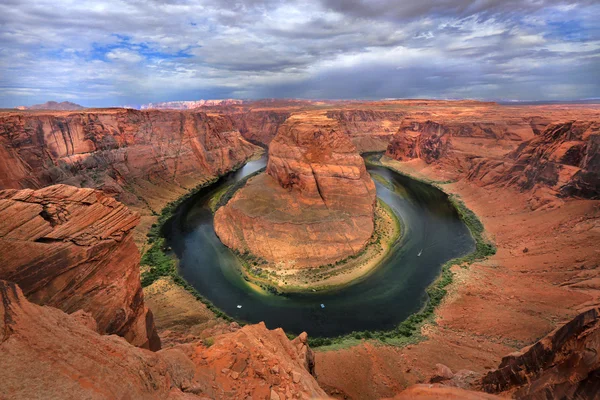Koń obuwia zakole rzeki Kolorado Usa Arizona Wielki Kanion — Zdjęcie stockowe