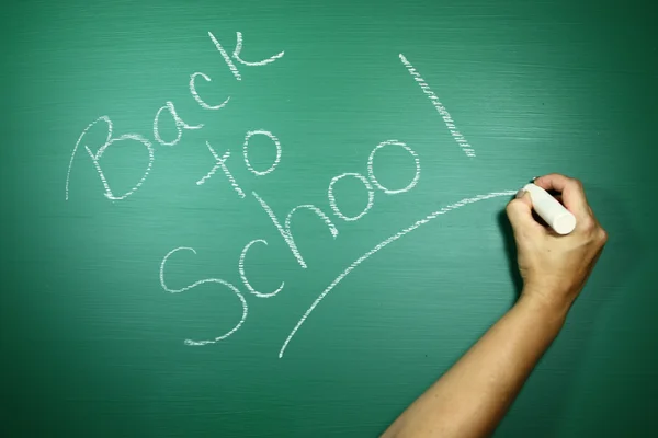 Green Back to School Themed Background Image — Stock Photo, Image