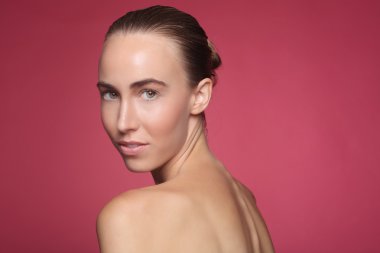 Güzel ve mutlu bir kadın görüntü güzellik 