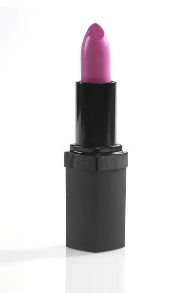 Pink New Lipstick on White Background — Stock Photo, Image