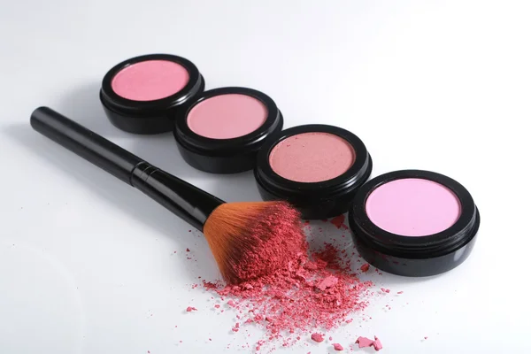 Set Blush di Latar Belakang Putih — Stok Foto