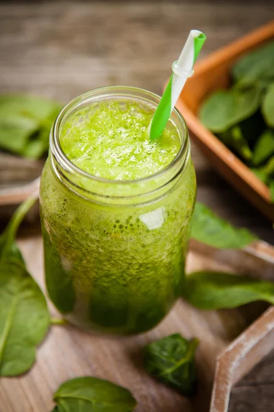 Verse groene smoothie — Stockfoto