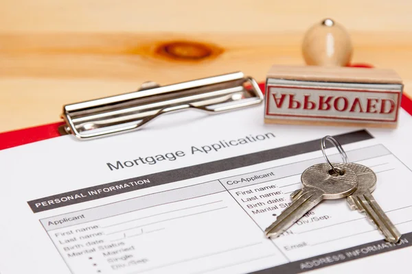 Mortgage application form — Stock Photo, Image