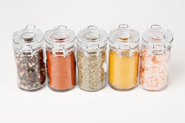 Set van verschillende kruiden en specerijen — Stockfoto
