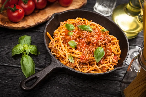 Tradiční špagety bolognese — Stock fotografie