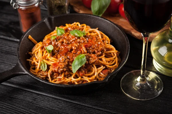 Espaguete tradicional bolonhesa — Fotografia de Stock