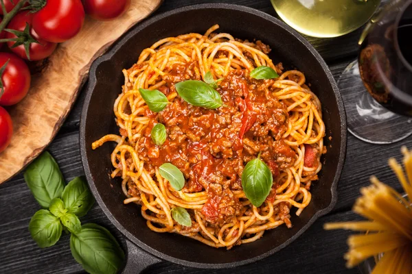 Traditionella spaghetti bolognese — Stockfoto