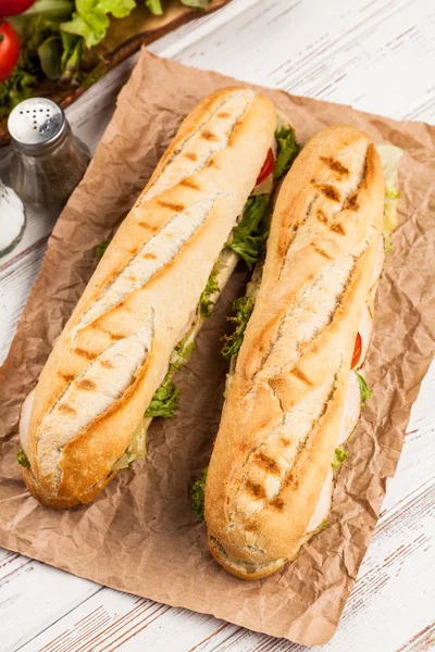 파니니 그릴된 샌드위치 — 스톡 사진