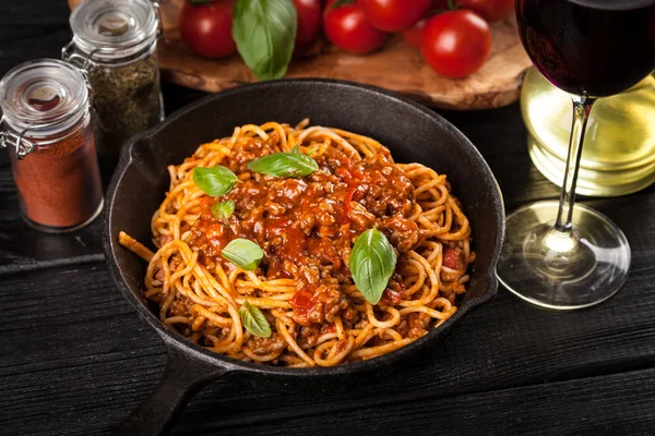 Espaguete tradicional bolonhesa — Fotografia de Stock