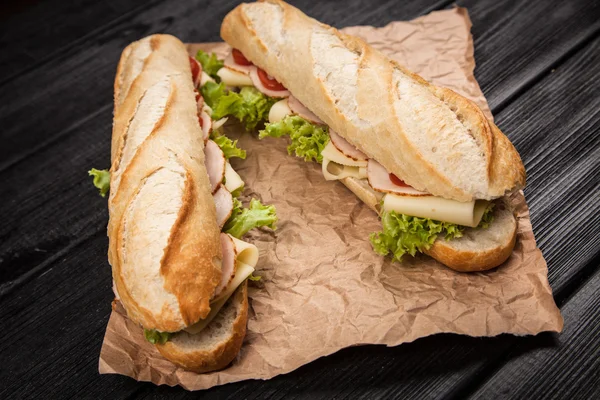 Gegrilde Panini-broodje — Stockfoto