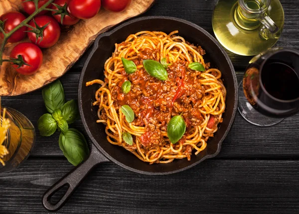 Tradycyjne spaghetti bolognese — Zdjęcie stockowe