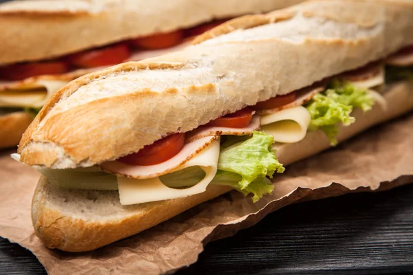Panini szendvics grillezett — Stock Fotó