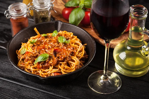 Tradiční špagety bolognese — Stock fotografie