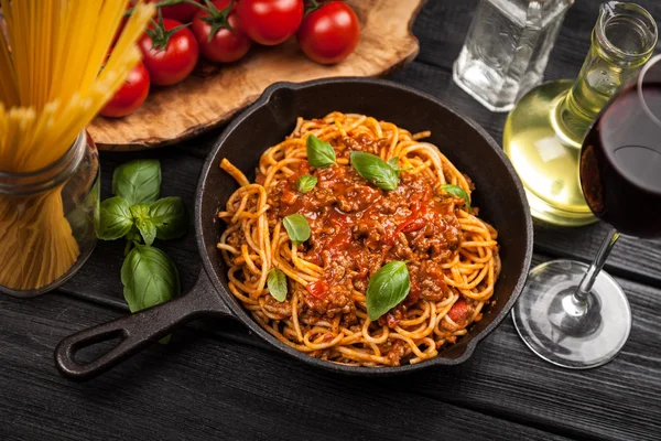 Tradiční špagety bolognese — Stock fotografie