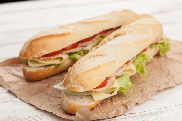 Gegrilde Panini-broodje — Stockfoto